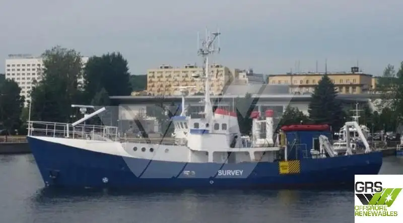 Landmålingsfartøj til salg