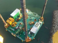 Mobil boreplatform til salg